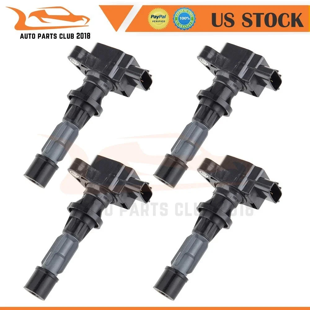 Set of 4 Ignition Coils for Mazda 3 6 CX-7 MX-5 (2004–2013)
