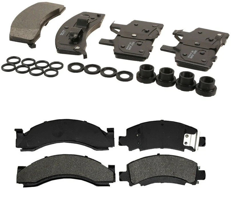 Front and Rear Brake Pad Set for Chevy GMC C3500HD (1999–2007)