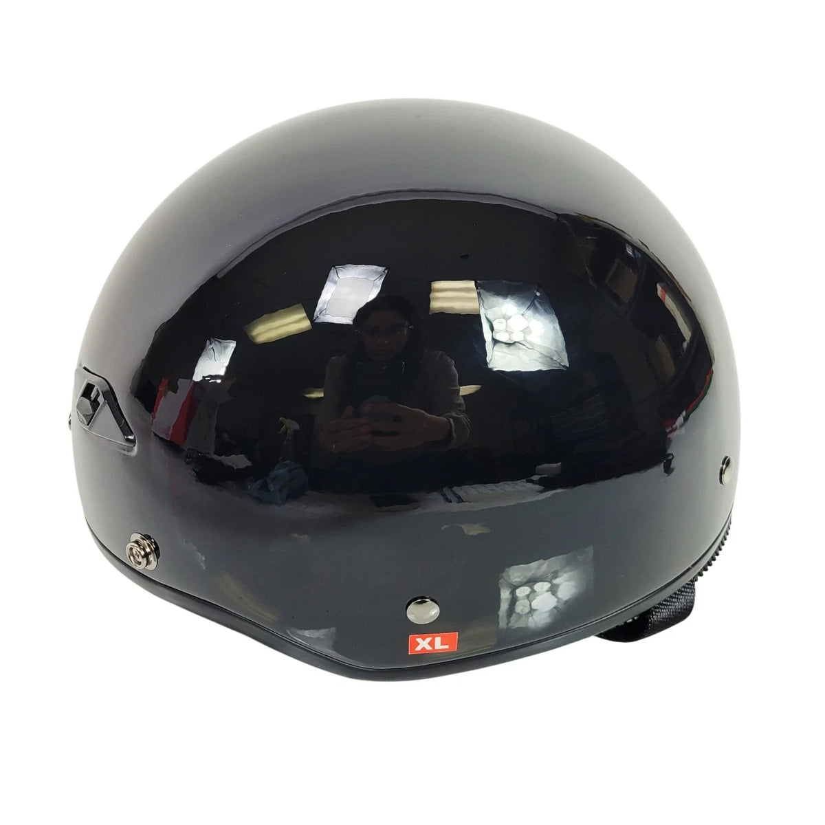 Half Helmet Bagger for LS2 HH568, Size L, Gloss Black Finish