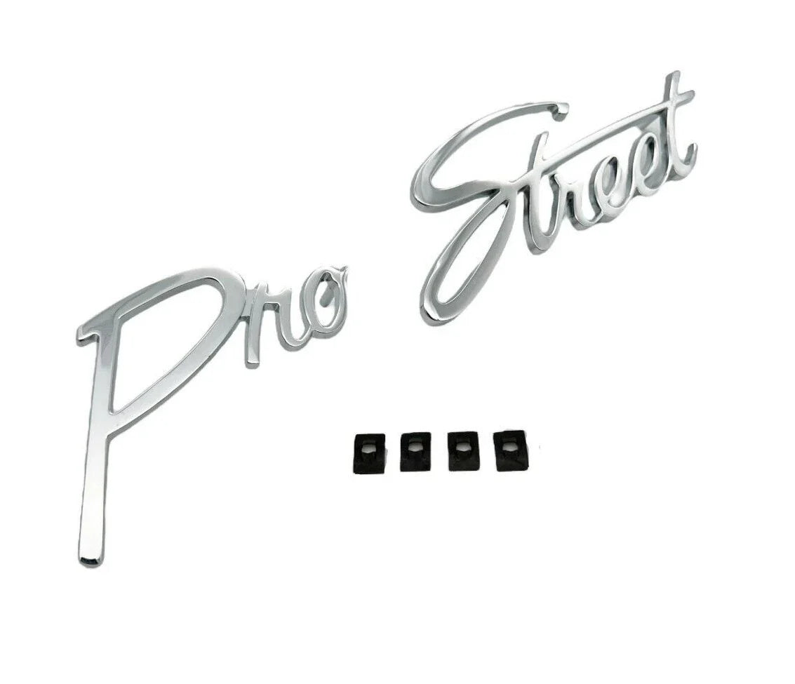 Custom Chrome Pro Street Emblem for Hot Rods and Classic Cars (Universal)