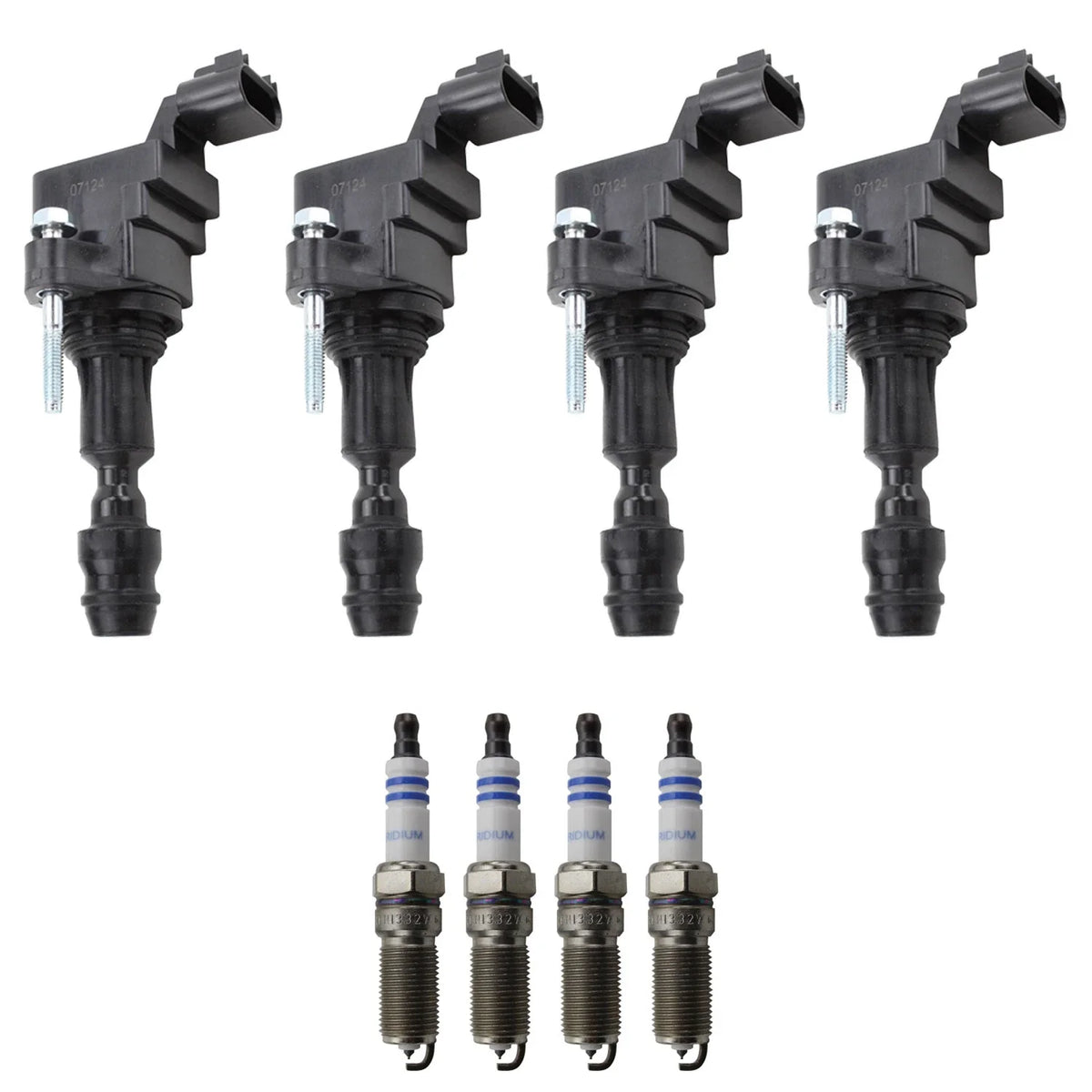 Set of 4 Ignition Coils & Spark Plugs for Regal HHR Terrain (L4)