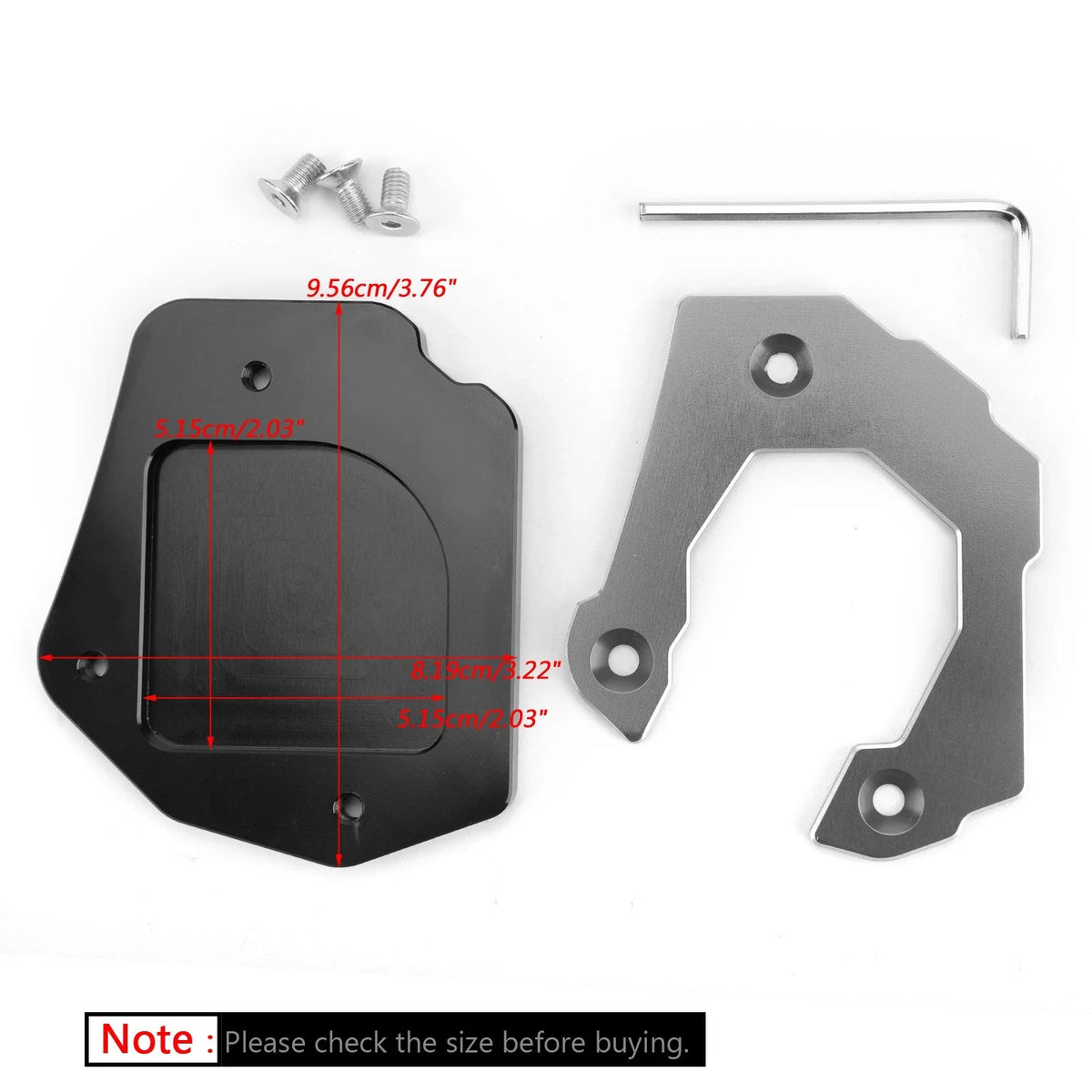 Sidestand Plate Kickstand Extension Pad for BMW F800GS (2008–2016)