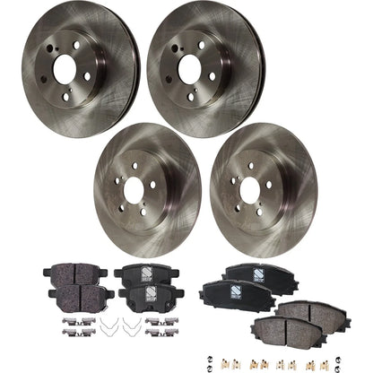 Disc Brake Rotors with Pads Kit for Lexus CT200h 2014-2016