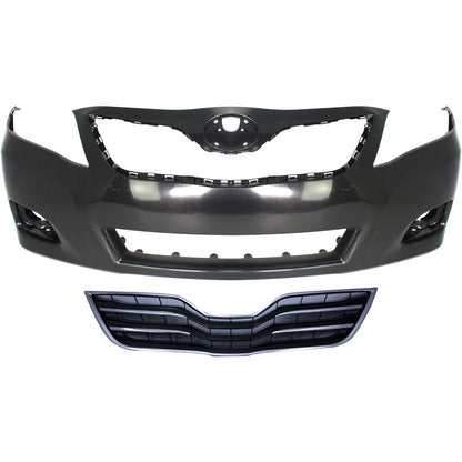 Grille for Toyota Camry (2010–2011) Chrome Shell Painted Black Insert Kit