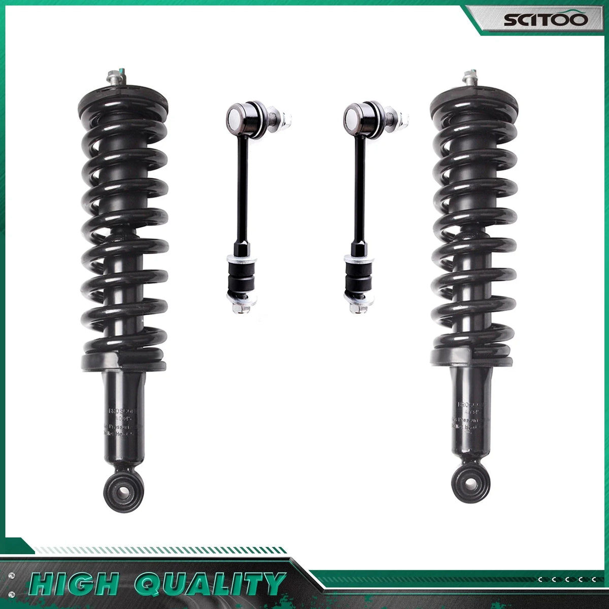 Coil Spring Front Strut Sway Bar Link Kit for 1996-2002 Toyota 4Runner