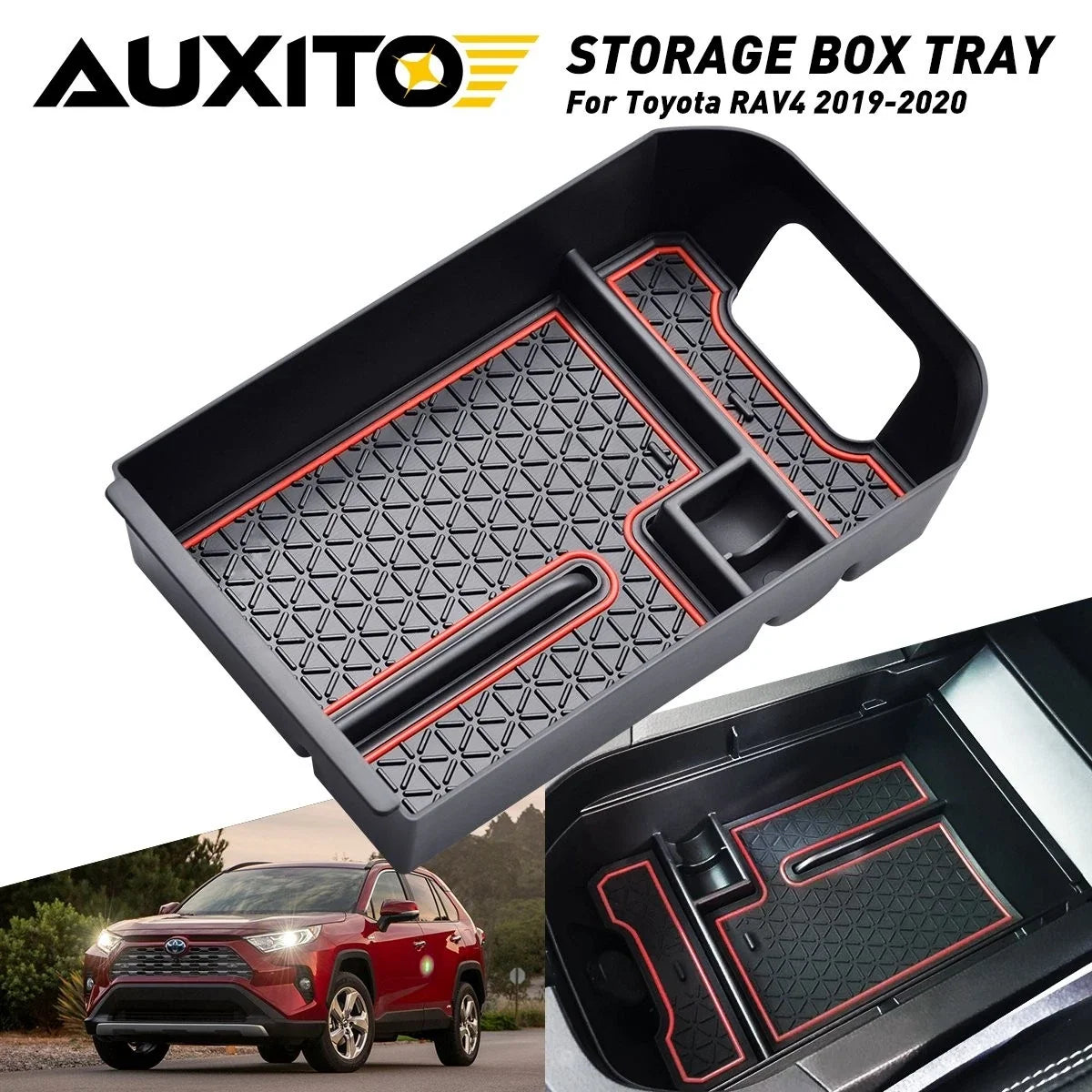 Center Console Organizer for Toyota RAV4 (2019–2020) ABS Accessories