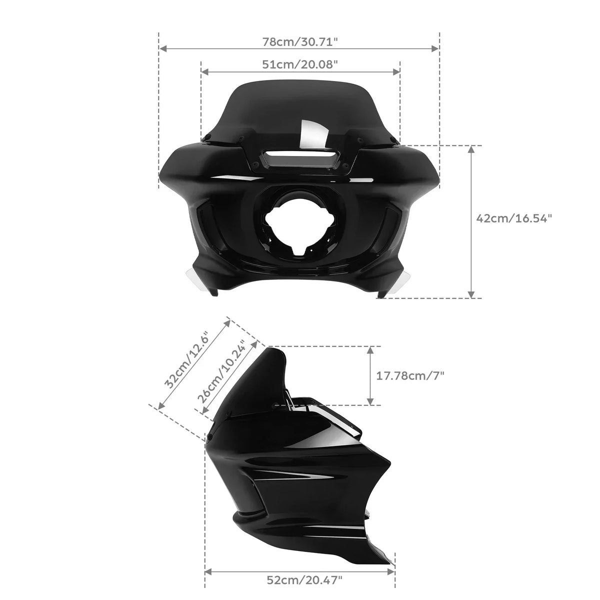 Headlight Bracket Kit Black for Harley Low Rider ST (2022-2025)