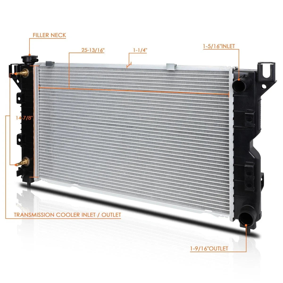 Aluminum OE Factory Radiator for Town & Country/Grand Caravan (1996–2000) DPI-1850