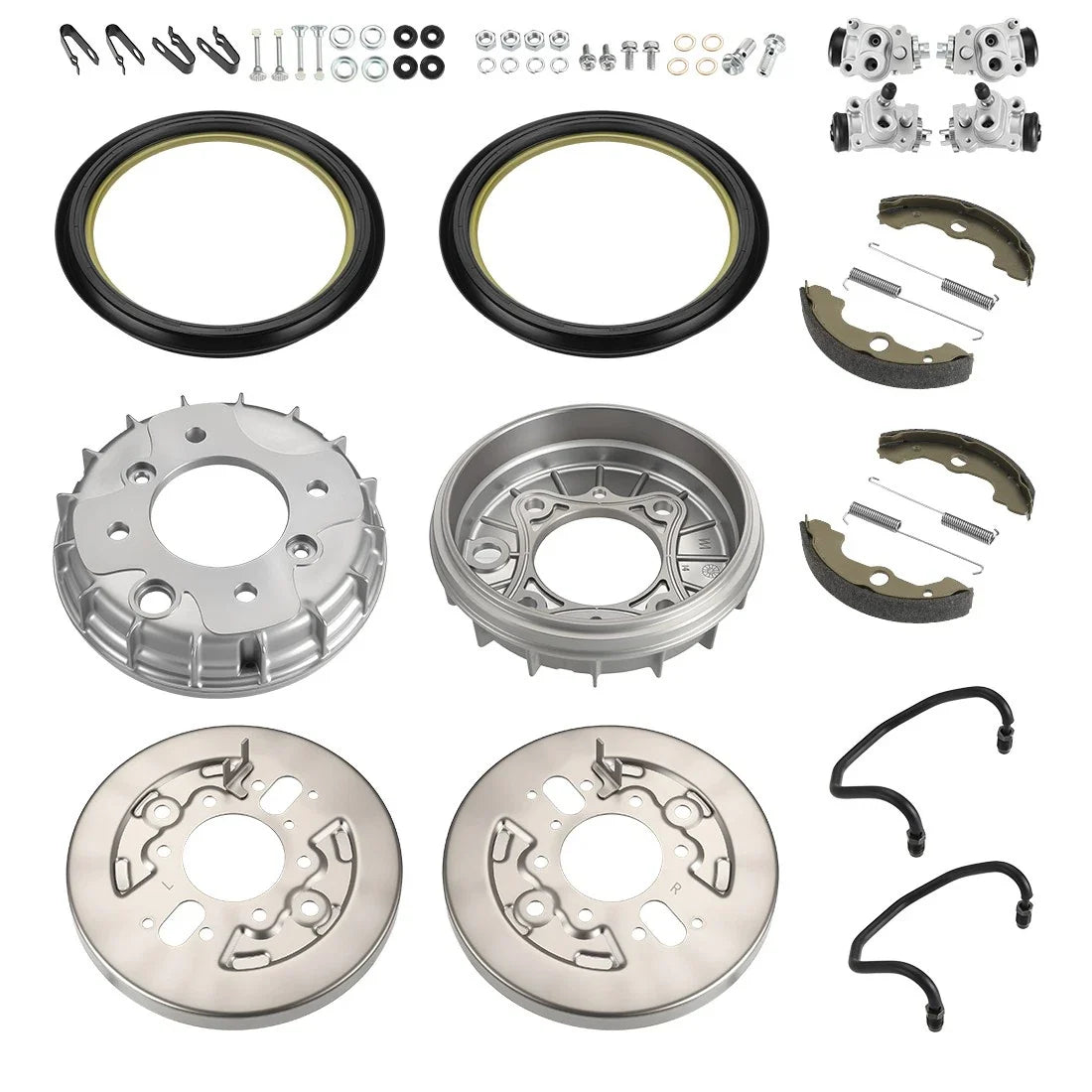 Wheel Cylinder & Front Brake Drum Plate Kit for Honda Rincon 650 2003-2005