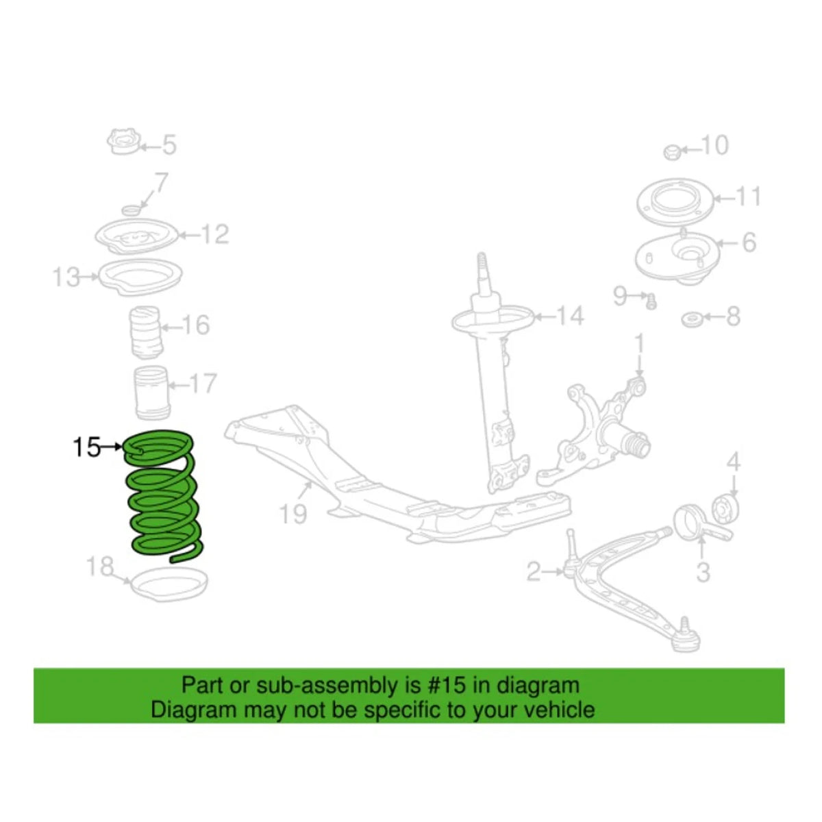 Front Coil Spring 31332228473 for BMW