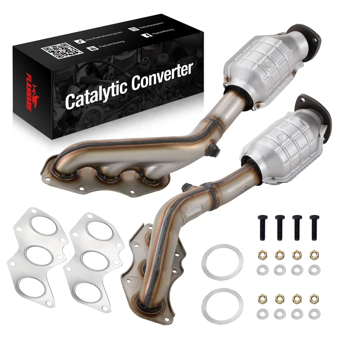 Pair Rear Catalytic Converters for Lexus RC350 (2015–2017)