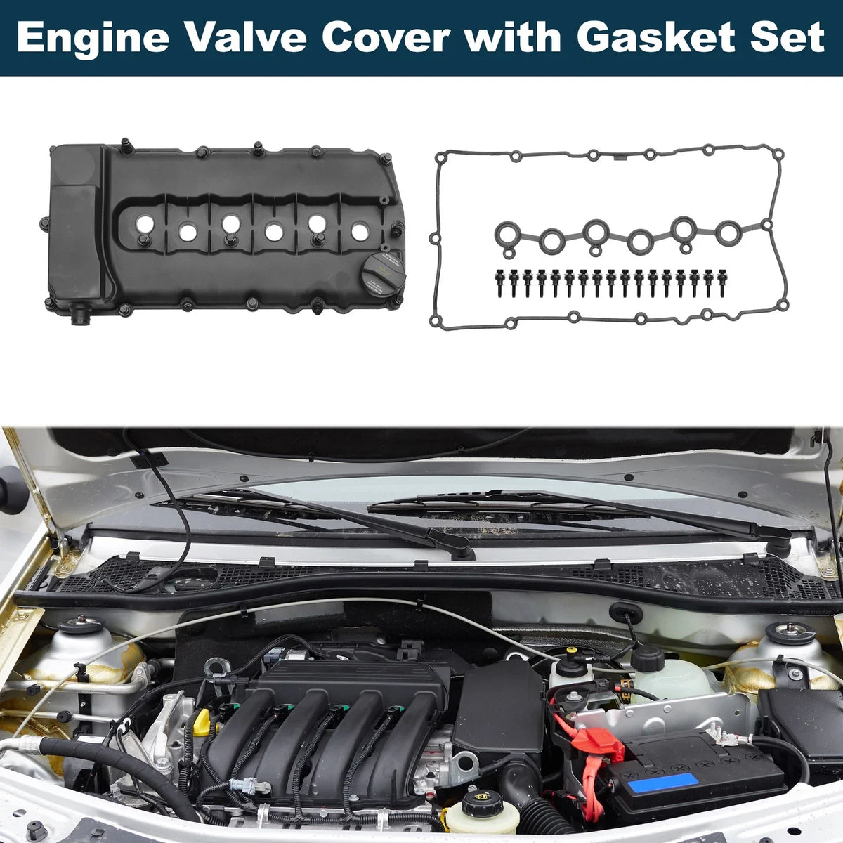 Engine Valve Cover with Gasket No. 03H103429L for Volkswagen CC (2009–2016)