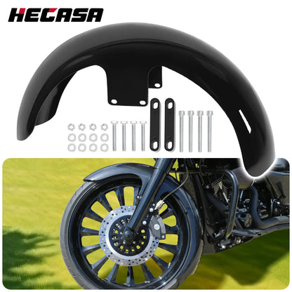 Front Fender 19" Steel in Black for Harley Touring (2014–2023)