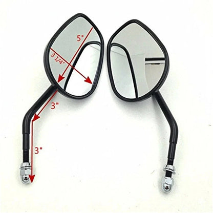 Custom BK Big Mirrors for Harley Softail (1982–Present)