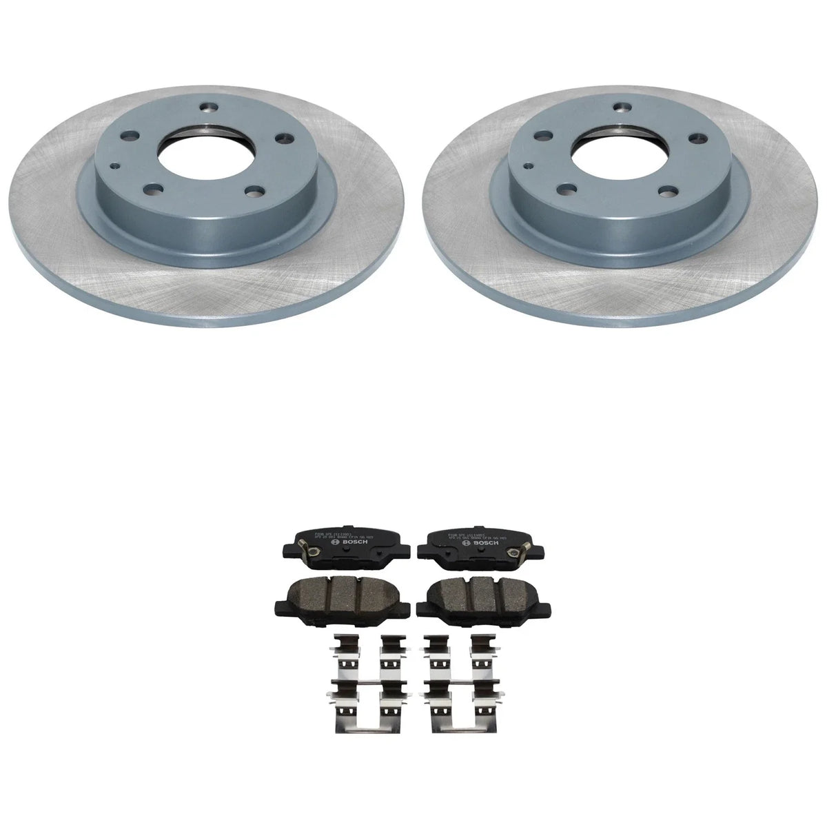 Bosch QuietCast Ceramic Disc Brake Pads & DuraGo Rear Rotors for Mazda 6