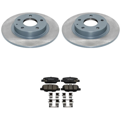 Bosch QuietCast Ceramic Disc Brake Pads & DuraGo Rear Rotors for Mazda 6