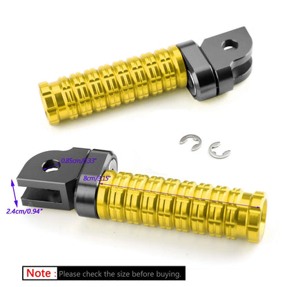 Front Footpegs in Gold for Yamaha MT/FZ07 MT/FZ09 2016-2023