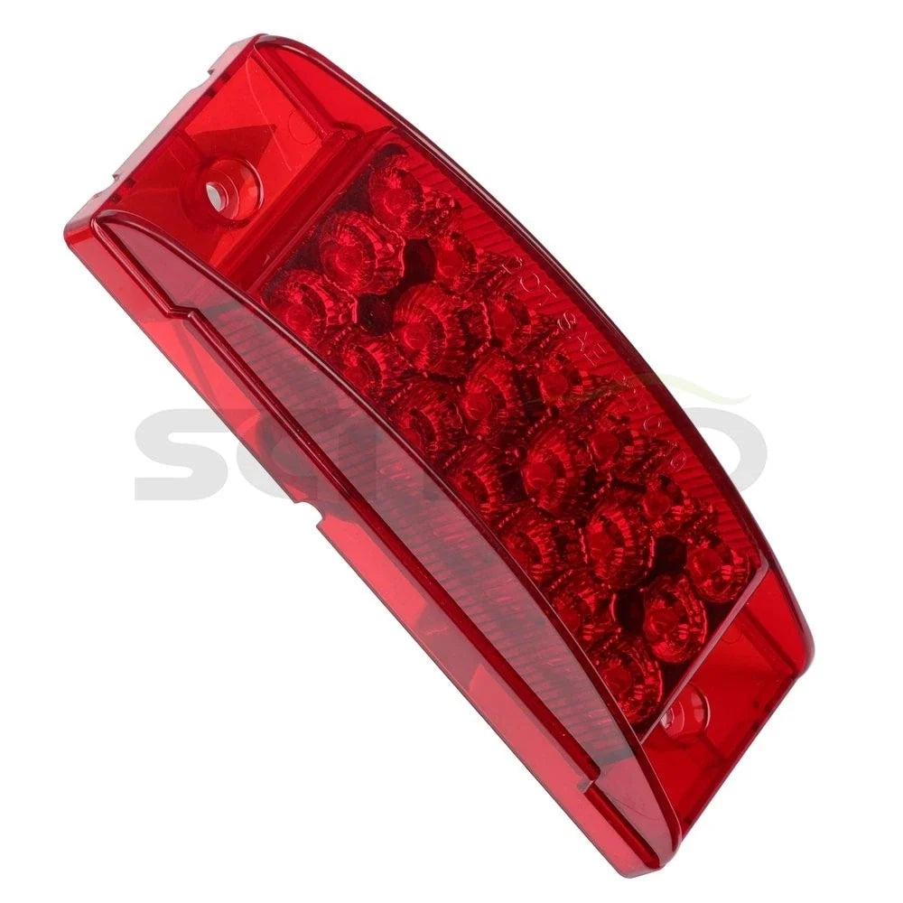 5 Red Lens Side Markers for 2008 Peterbilt 367 & Freightliner Argosy