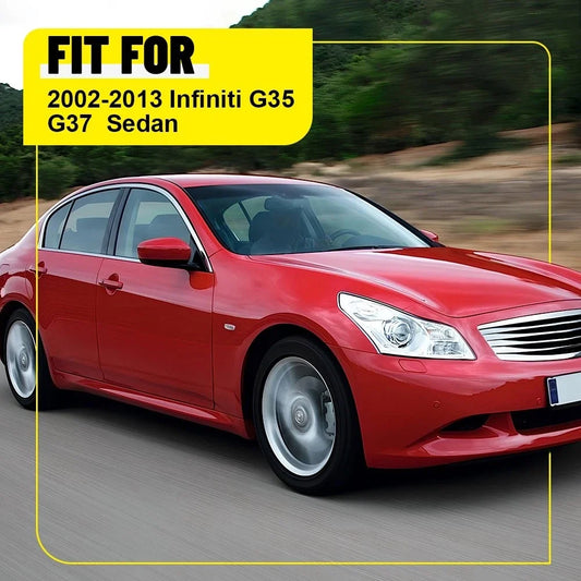 Black Door Pillar Posts Cover Trim for Infiniti G35 G37 Sedan (2002–2013)
