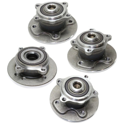 Wheel Hubs for Mini Cooper (2002–2006) Front Rear 4 Lug with Bearing