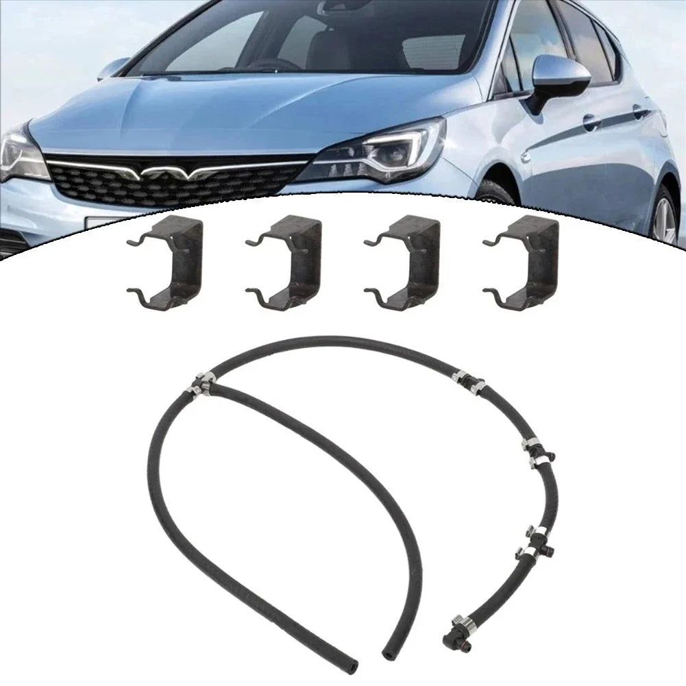 Diesel Fuel Line Leakoff Return Pipe with Clip for Opel Vauxhall 55578366