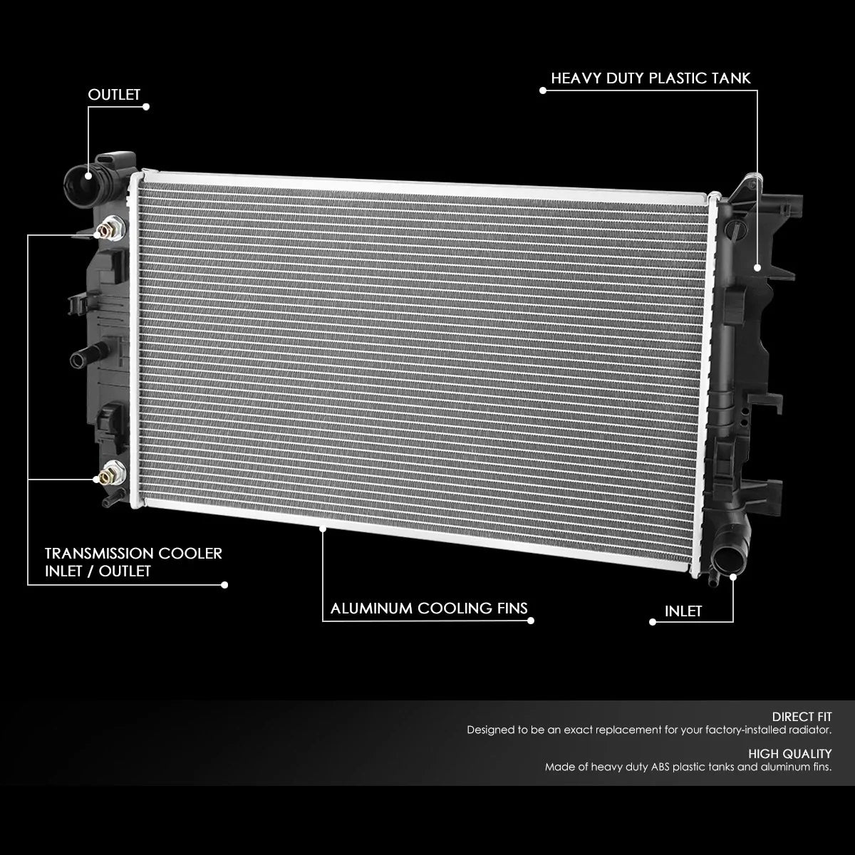Aluminum Replacement Radiator for Sprinter 2500 3500 (2007–2014) DPI 13254