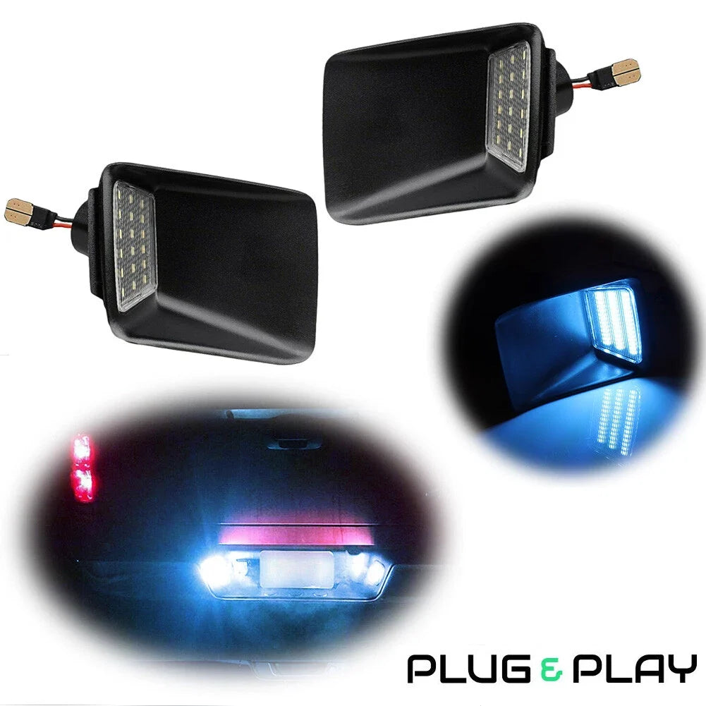 Ice Blue LED License Plate Lights for Chevy Colorado GMC Canyon (2004–2012)