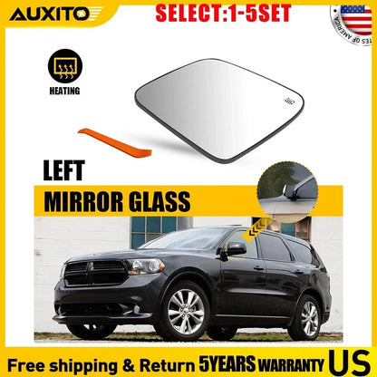 Heated Driver Side Mirror Glass for 2011-2022 Jeep Grand Cherokee/Dodge Durango