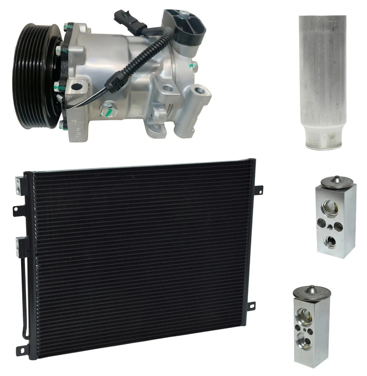 AC Compressor Kit With Condenser Replacement for Dodge Durango 5.9L (2001–2003)