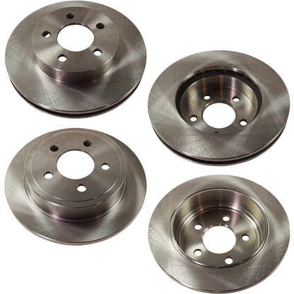 4-Piece Brake Disc Set for Jeep Liberty (2003-2007) - Plain