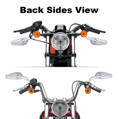 Rear View Side Mirrors 8mm Chrome for Harley Sportster Dyna Softail