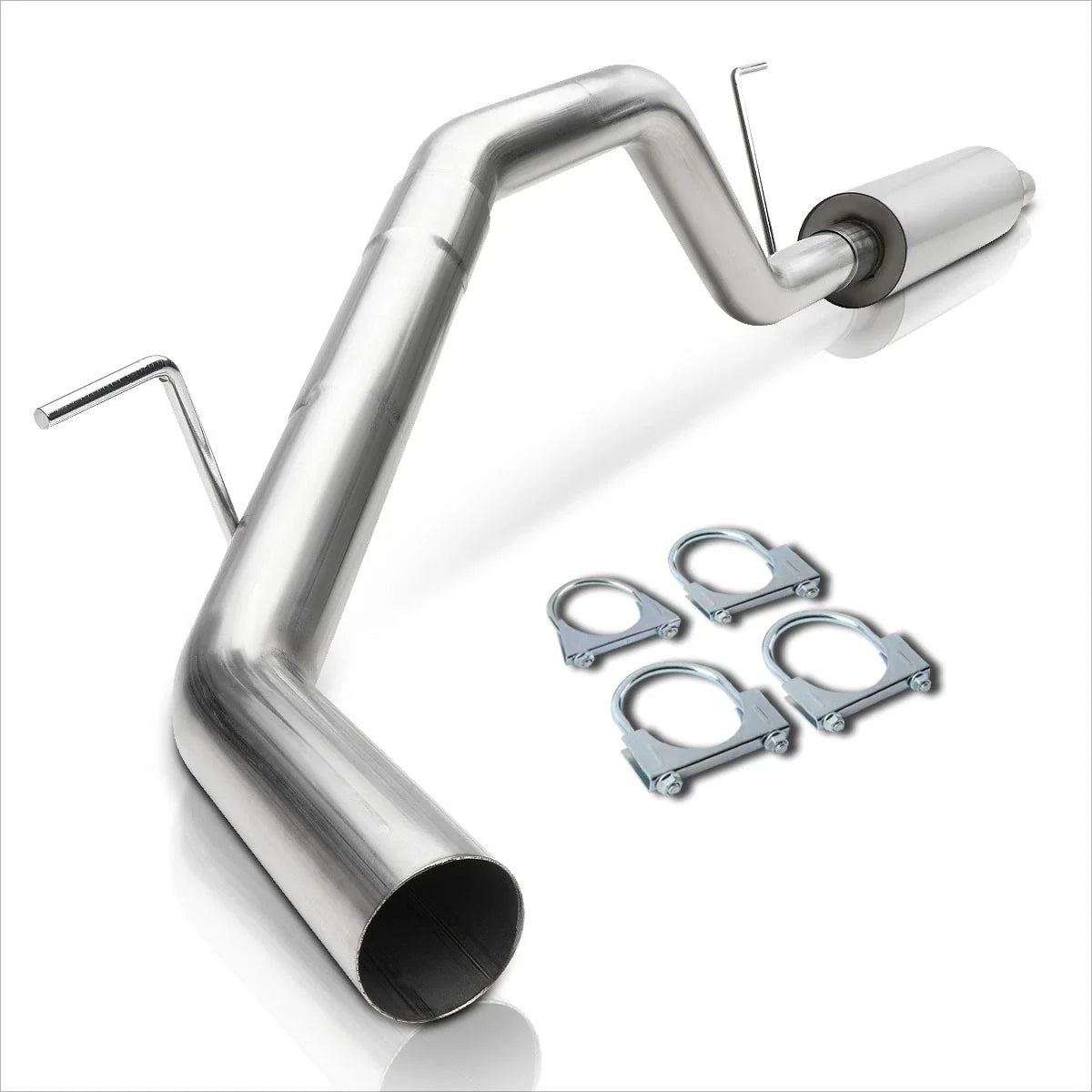 3"OD Aluminized Catback Muffler Exhaust System for Titan (2004–2006)