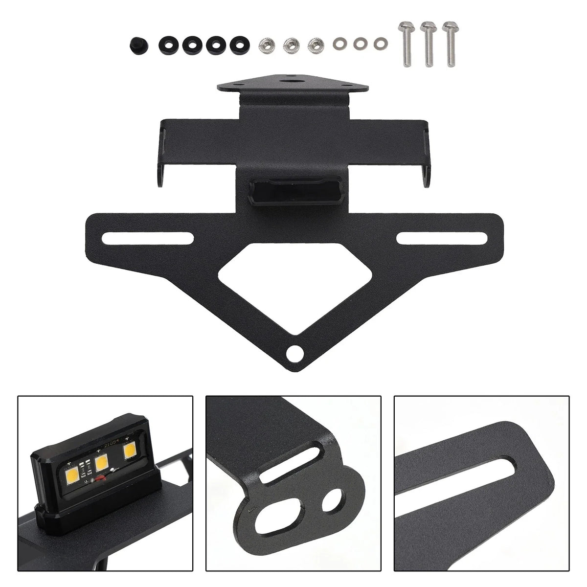 License Plate Holder Frame for Daytona 660 (2024–2025) Black