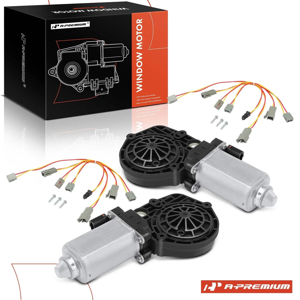 2X Window Motor for Ford F-150 Mustang Lincoln Mercury