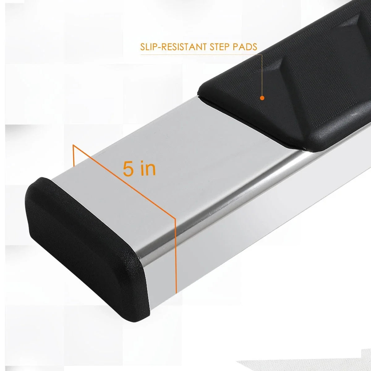 Pad Side Step 5" Nerf Bar Running Boards for RAM 1500 2009-2024
