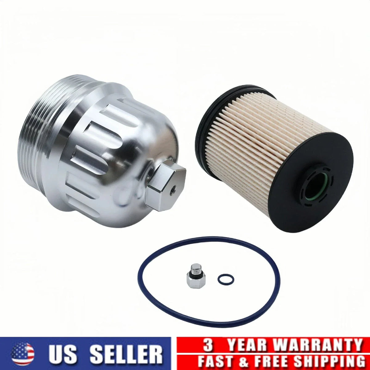 Fuel Filter Housing Cap TP1015 for Chevy Silverado 2500HD 3500HD (2017-2020)