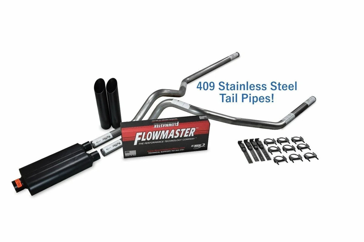 2.5" Dual Exhaust Kit for Chevy GMC 1500 (1988–1995) - Stainless, Flowmaster