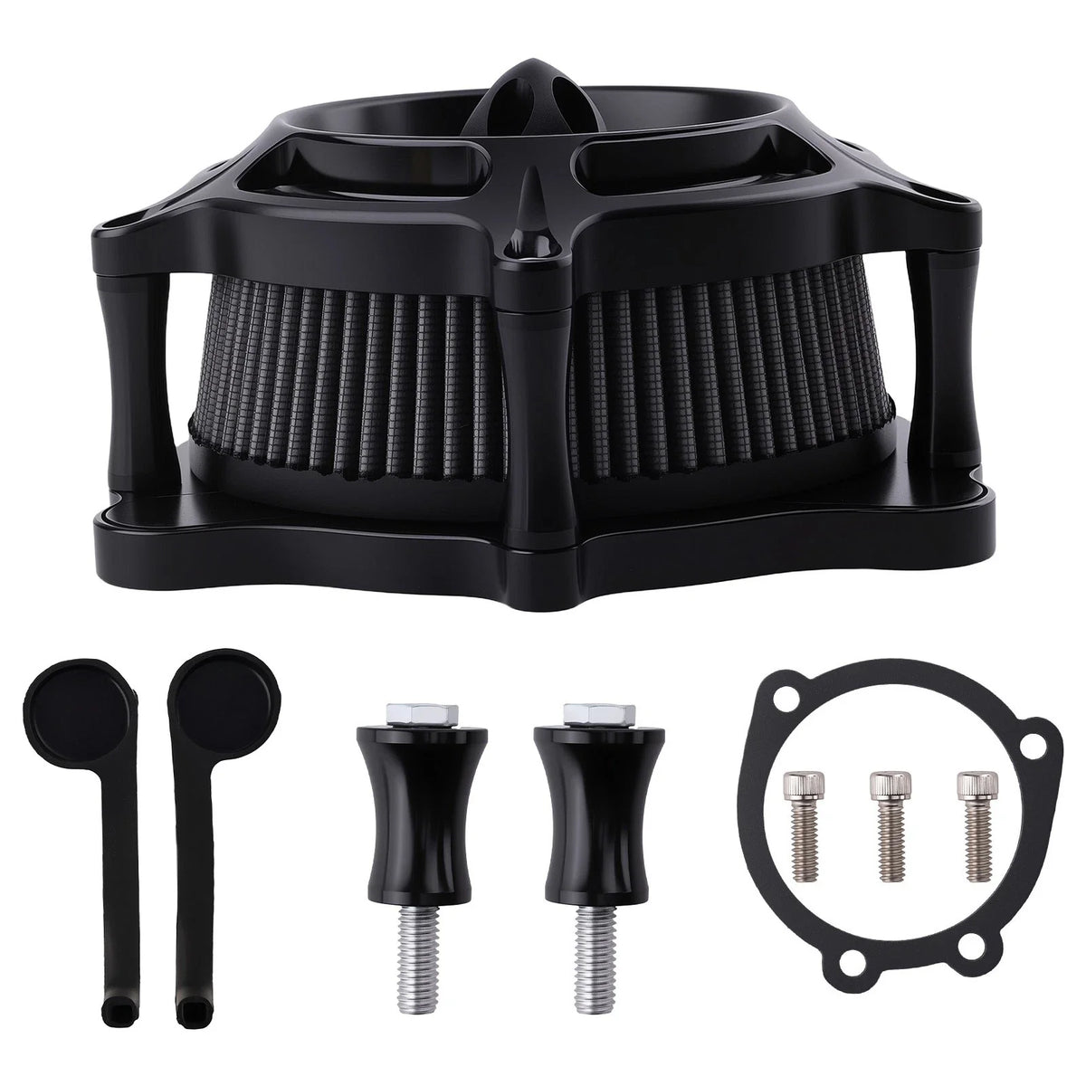 Air Intake Cleaner Filter Kit Chrome for Harley Touring 2000-2007