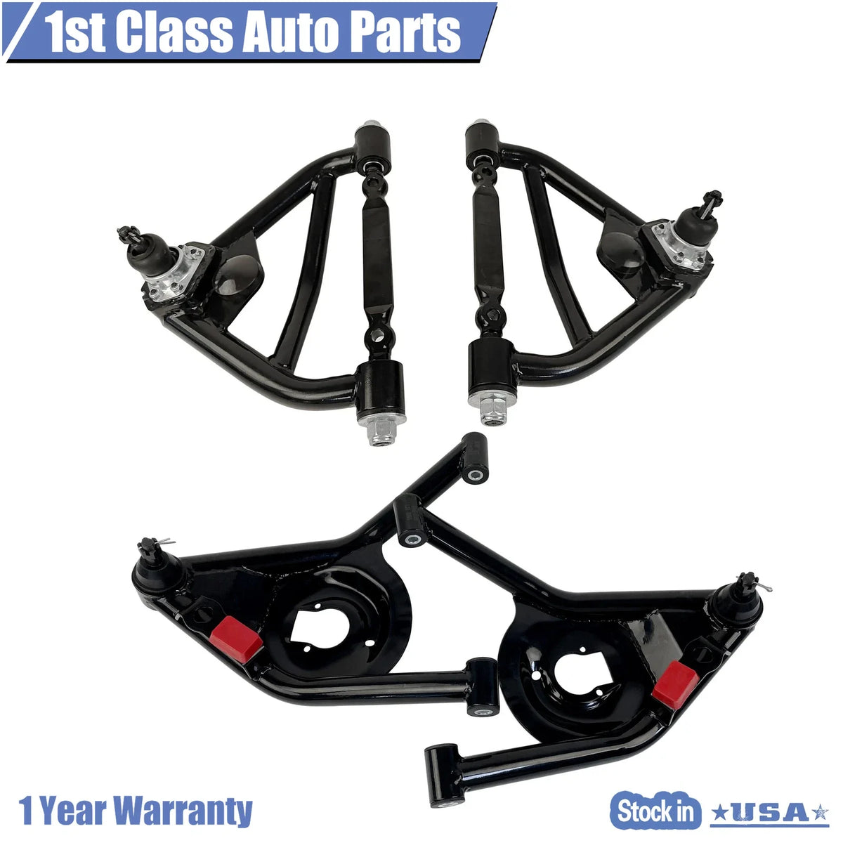 Set of 4 Front Tubular Control Arms for Chevrolet Camaro Pontiac (1970–1981)