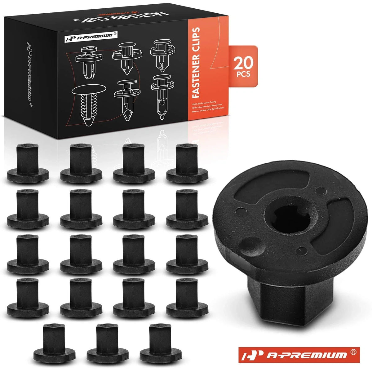 20Pcs Nylon Wheelhouse Liner Nut Retainer Clips for Chevy GMC