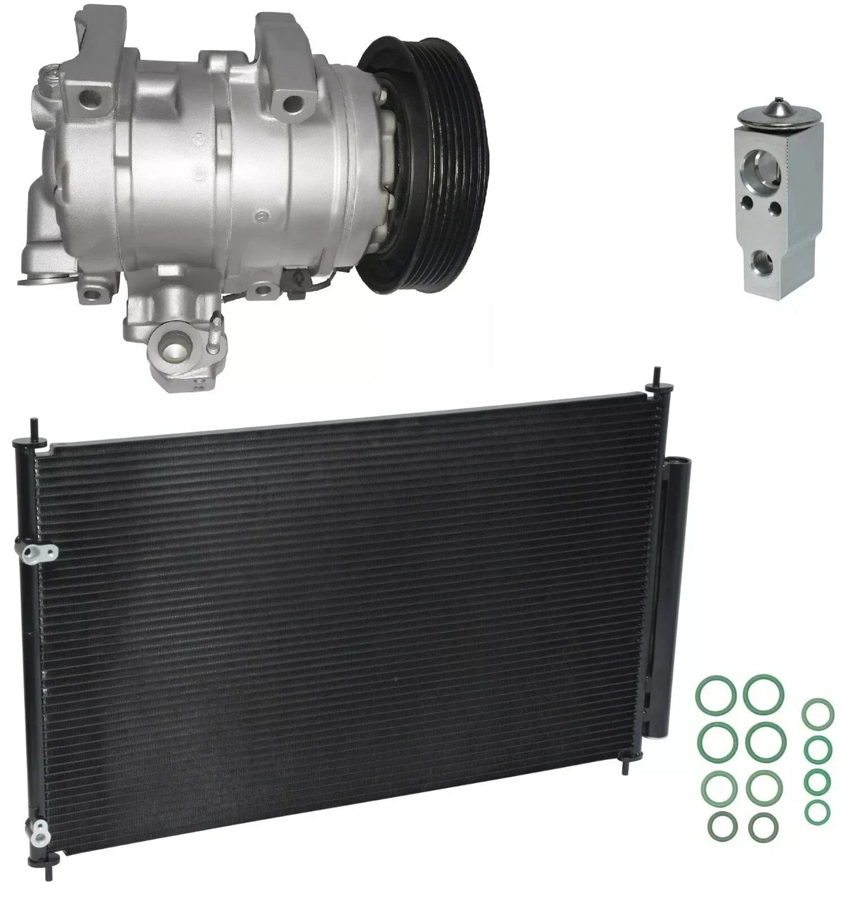 AC Compressor Kit with Condenser for Acura MDX 3.7L (2009–2013)
