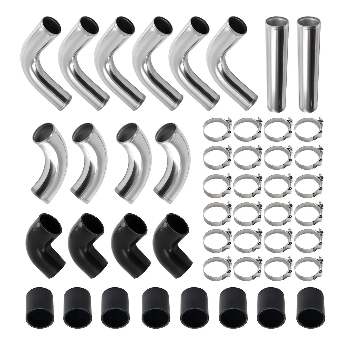 Intercooler Pipe Kit 12PCS for Universal 2.5" Fitment