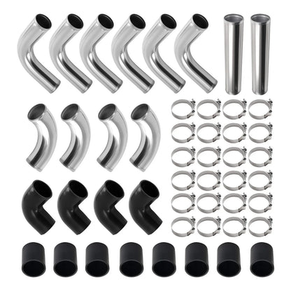 Intercooler Pipe Kit 12PCS for Universal 2.5" Fitment