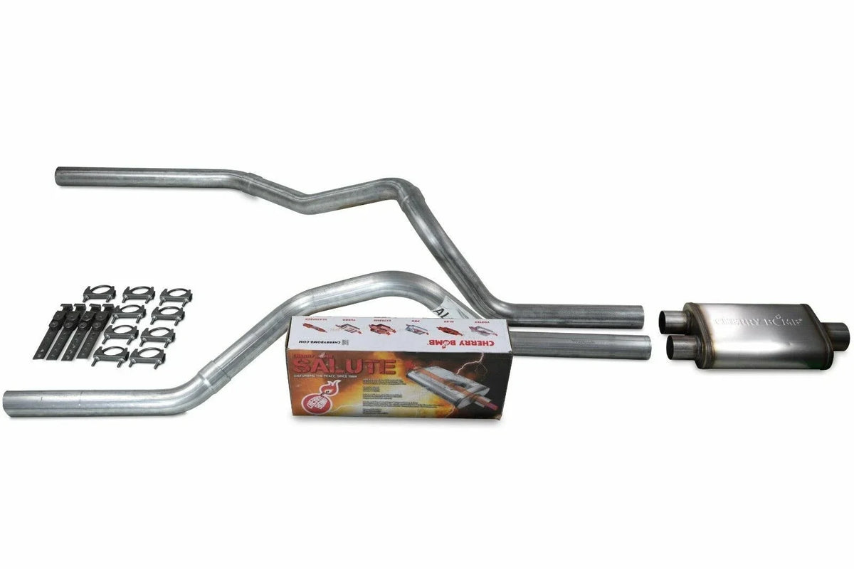 Dual Exhaust Kit 2.5" for Dodge Ram 1500 (2004-2008) Cherry Bomb Salute