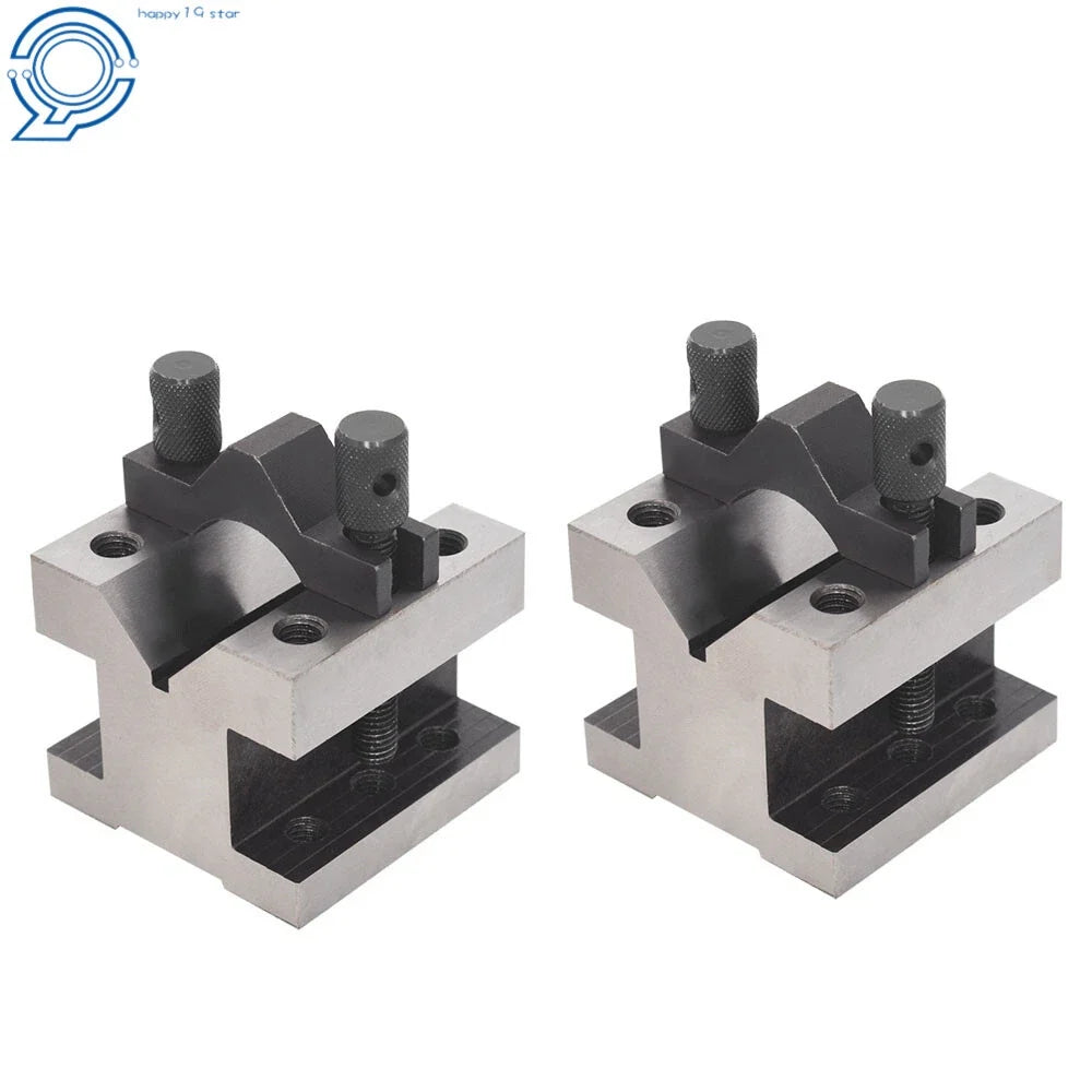 Set of 2 V Block & Clamp for Machinist Tool