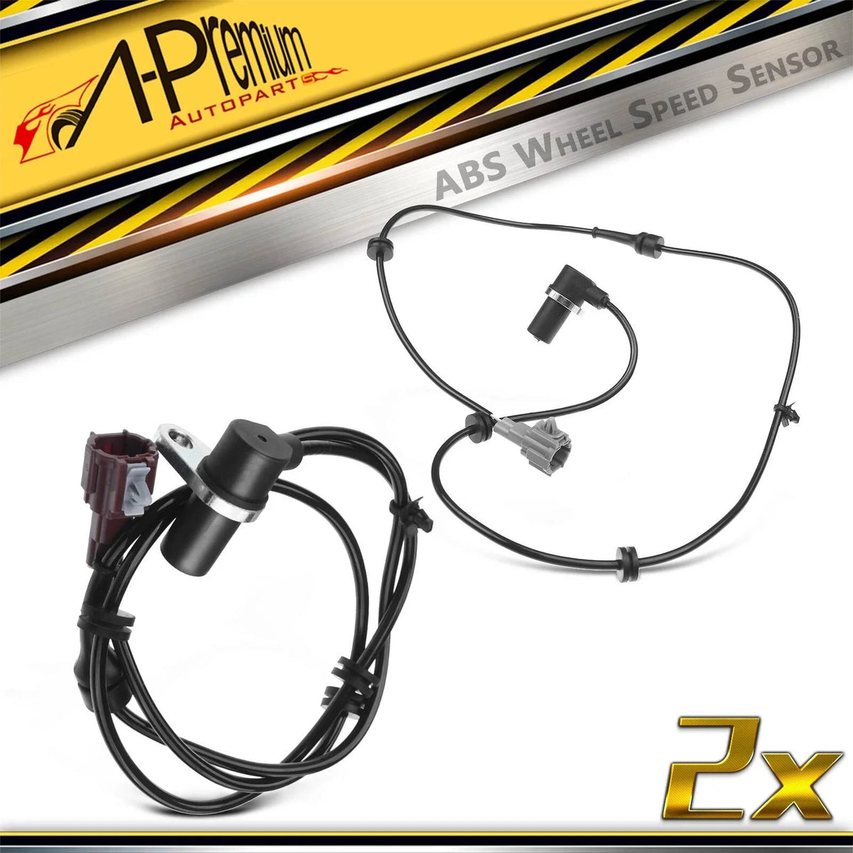 2X Rear ABS Wheel Speed Sensors for Nissan Pathfinder (2002)