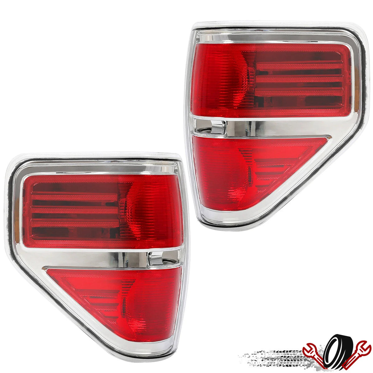 Set of 2 Rear Tail Lights for Ford F150 (2009–2014)