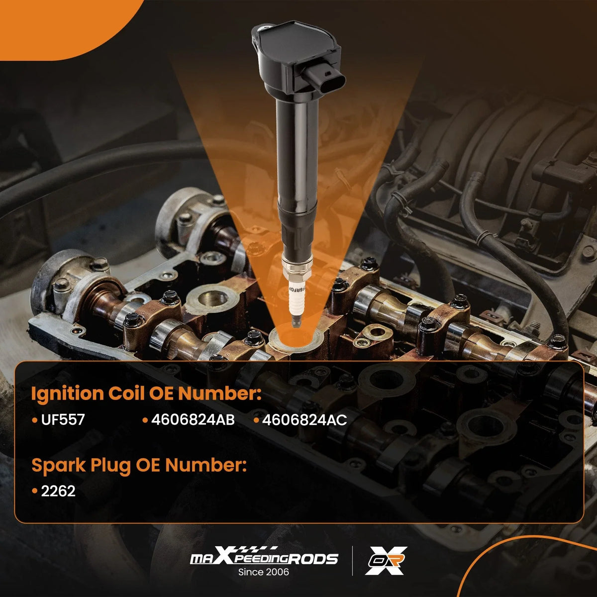 4 Ignition Coils with Iridium Spark Plugs for Jeep Patriot (2007-2017)