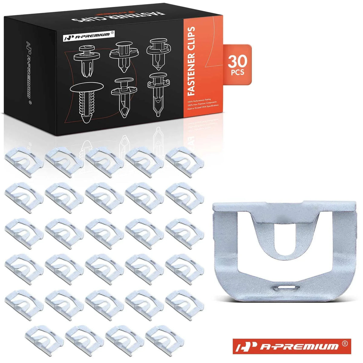 30Pcs Metal Window Reveal Moulding Clip for Chevy Buick