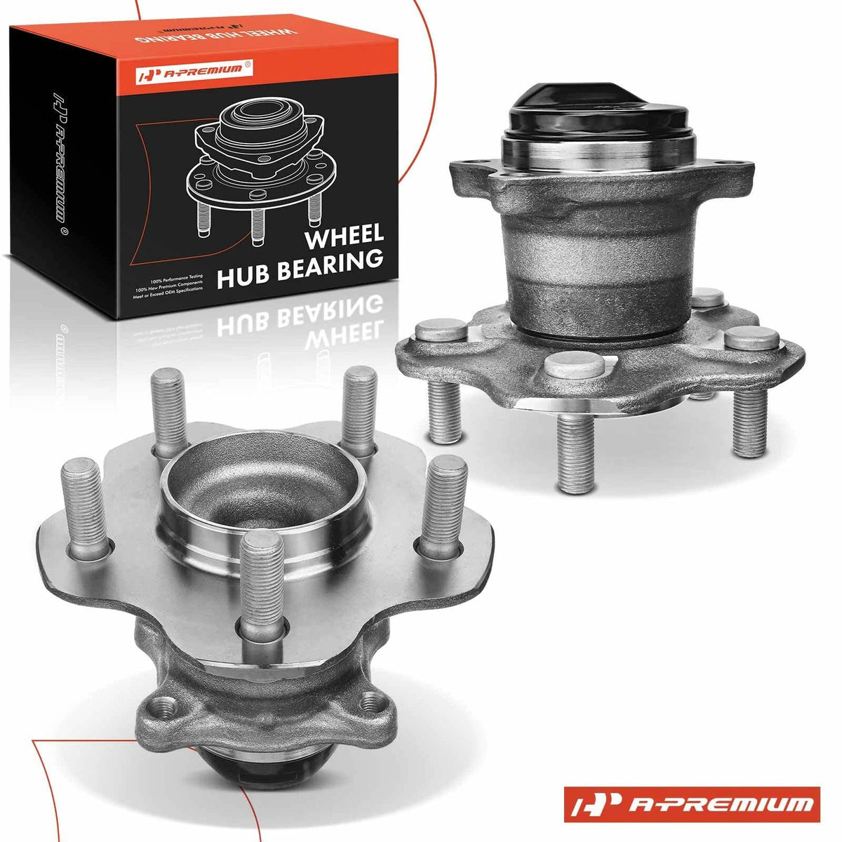 2X Rear Wheel Hub & Bearing Assembly with ABS Sensor for Nissan Sentra (2013–2019)